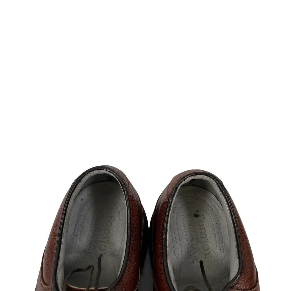 Foot Joy Men's Brown Leather Lace Up Oxford Dress Shoes - 9 - Picture 3 of 8